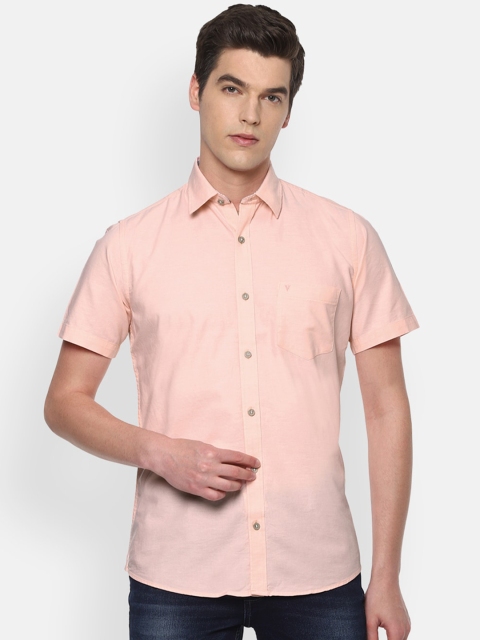 

Van Heusen Sport Men Peach Solid Slim Fit Casual Shirt