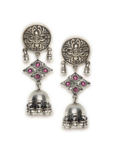 

Fabindia Silver-Toned Contemporary Jhumka
