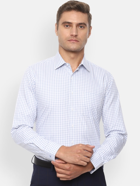 

Van Heusen Men White Slim Fit Checked Casual Shirt