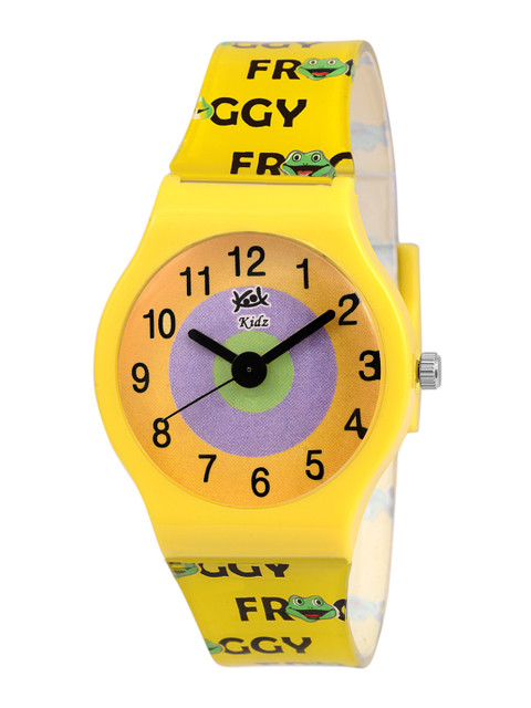 

Kool Kidz Unisex Kids Yellow Colour Printed Straps Analogue Watch