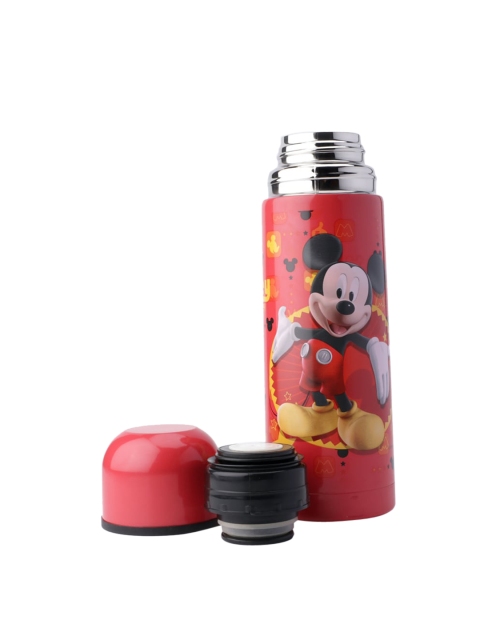 

Disney Unisex Kids Red & Black Mickey Mouse Printed Stainless Steel Flask Water Bottle