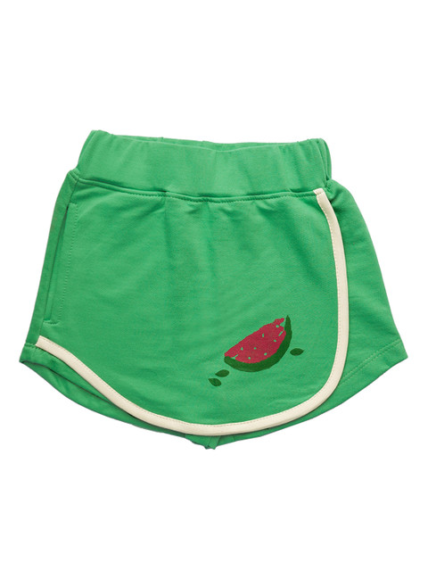 

You Got Plan B Girls Green Mid-Rise Sports Skorts