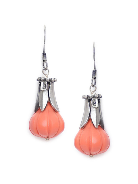 

Fabindia Silver-Toned Contemporary Drop Earrings