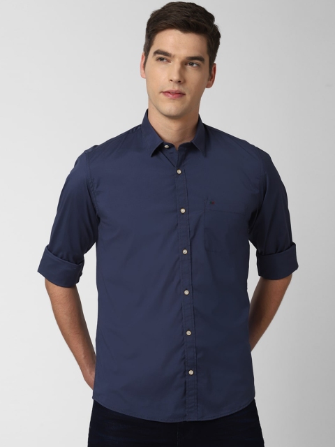 

Peter England Casuals Men Navy Blue Slim Fit Casual Shirt