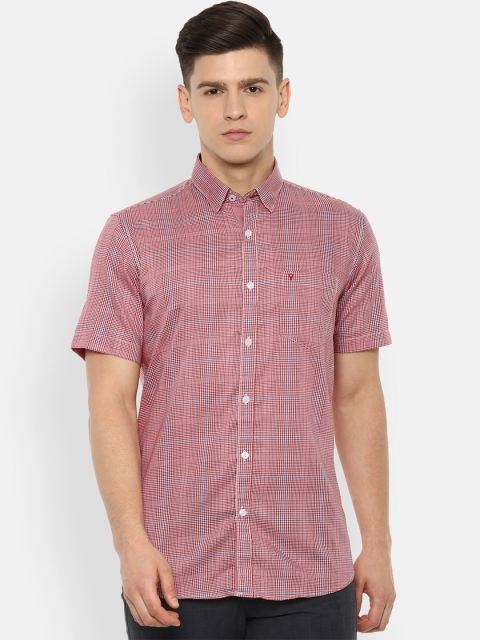 

Van Heusen Sport Men Pink Slim Fit Checked Casual Shirt
