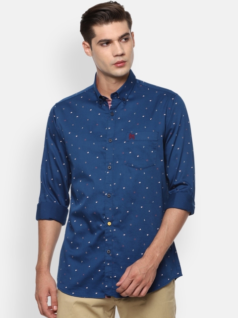 

Van Heusen Sport Men Blue Slim Fit Printed Casual Shirt