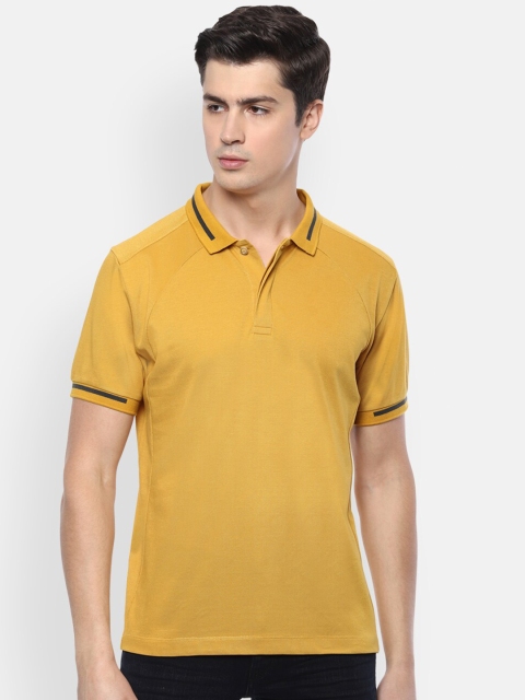 

Van Heusen Men Yellow Polo Collar T-shirt