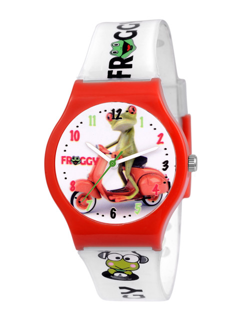 

Kool Kidz Kids Multicoloured Printed Dial Analogue Watch 4001 RD.WH 04-RD.WH 04, Multi