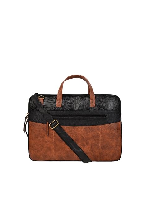 

Vivinkaa Men Black & Brown Coloured 15.6 Inch Laptop Bag