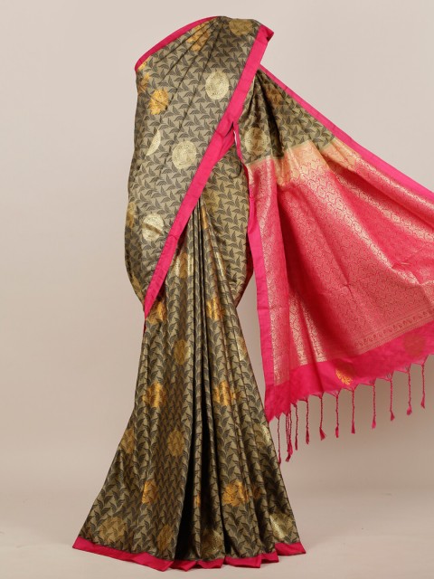 

Pothys Beige & Pink Woven Design Art Silk Saree