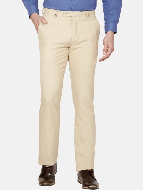 

Oxemberg Men Beige Formal Trousers