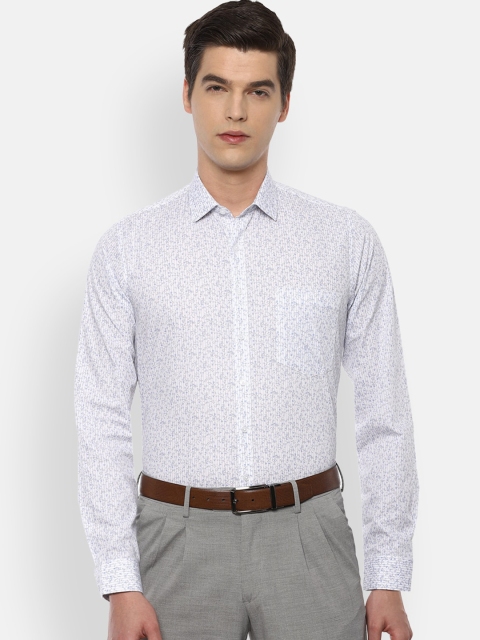 

Van Heusen Men White Slim Fit Printed Shirt