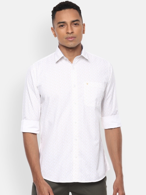 

Van Heusen Sport Men White Slim Fit Printed Casual Shirt