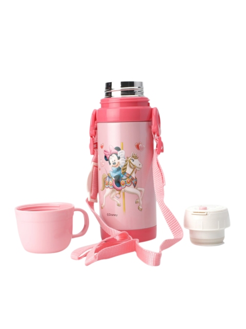 

Disney Unisex Kids Pink & Blue Minnie Mouse Printed Stainless Steel Flask Water Bottle