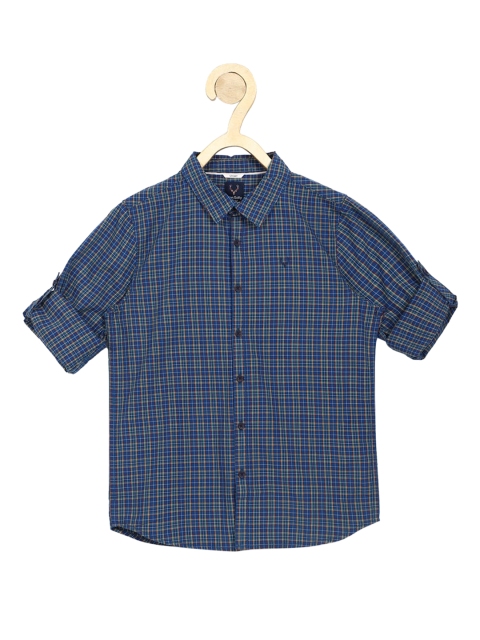 

Allen Solly Junior Boys Blue Slim Fit Checked Casual Shirt