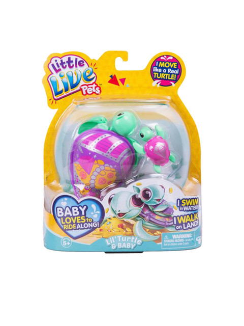 

Little Live Pets Unisex Kids Pink & Purple Turtle Single Pack