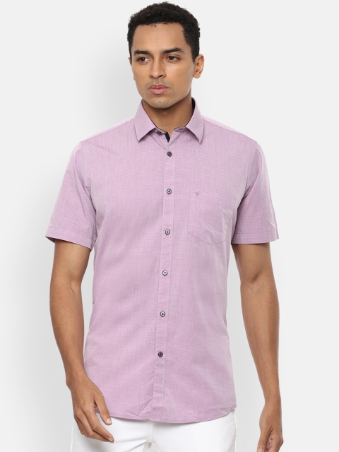 

Van Heusen Sport Men Pink Micro Printed Slim Fit Casual Shirt