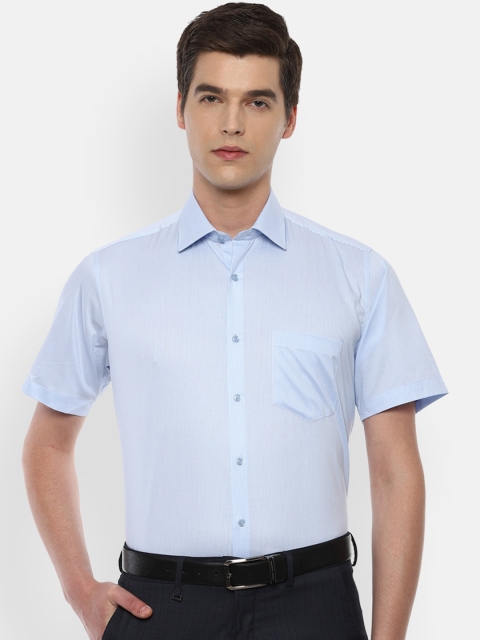 

Van Heusen Men Blue Striped Formal Shirt