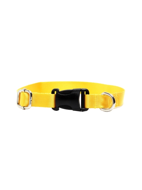 

WIGGLE TWIDDLE Unisex Yellow Self-Design Adjustable Dog Leash