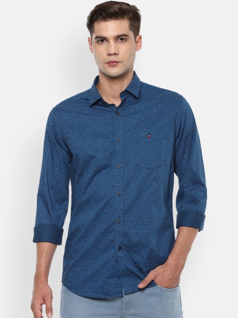

Louis Philippe Sport Men Navy Blue Slim Fit Printed Casual Shirt