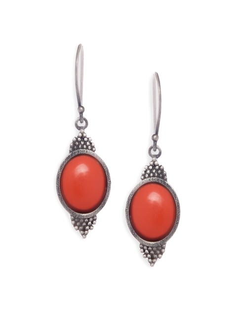 

Fabindia Silver-Toned Contemporary Drop Earrings