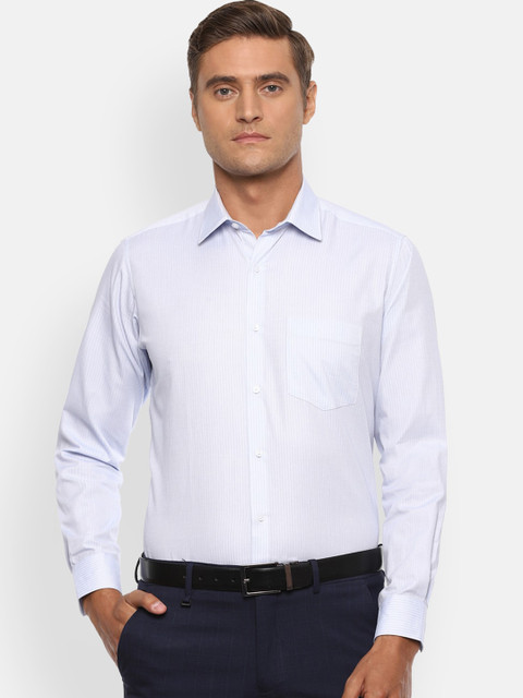 

Van Heusen Men Blue Striped Formal Shirt