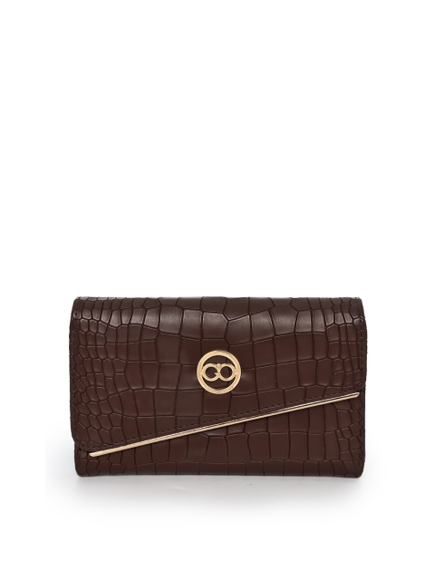 

GIO COLLECTION Women Tan Textured PU Three Fold Wallet
