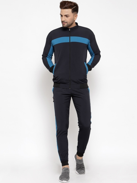 

KLOTTHE Men Blue Solid Tracksuit