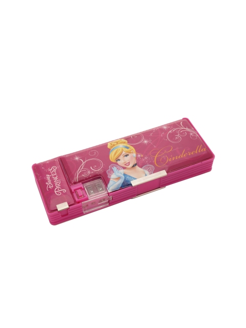 

Disney Girls Pink & Yellow Printed Magnetic Pencil Box