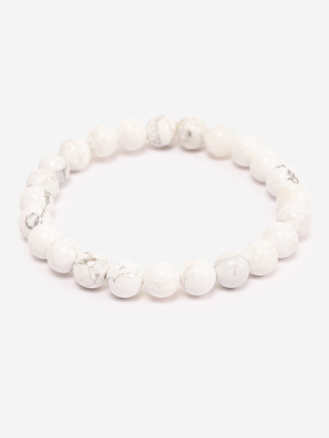 

BuckleUp Howlite White Beaded Bracelet