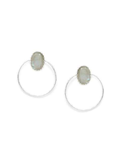 

Fabindia Silver-Toned Geometric Studs Earrings