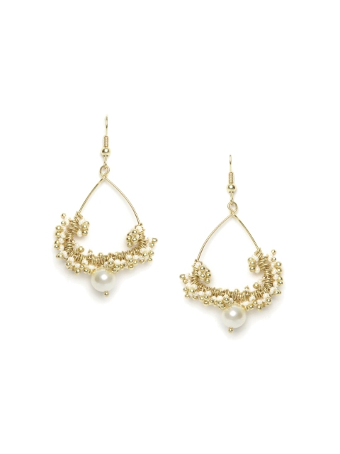 

Fabindia Gold-Toned Contemporary Drop Earrings
