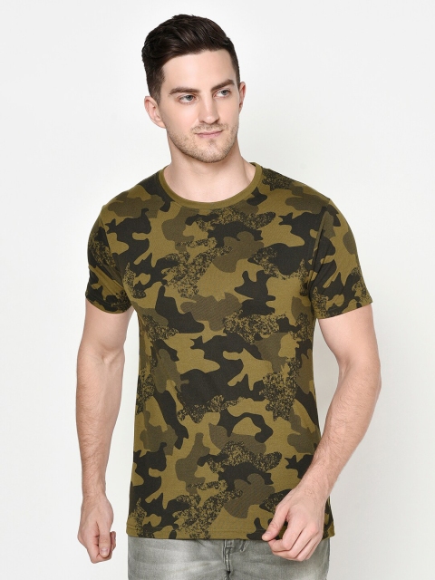 

ELEGANCE Men Multicoloured Camouflage Printed T-shirt, Multi