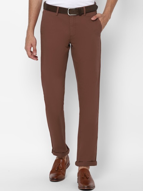 

Allen Solly Men Brown Slim Fit Trousers