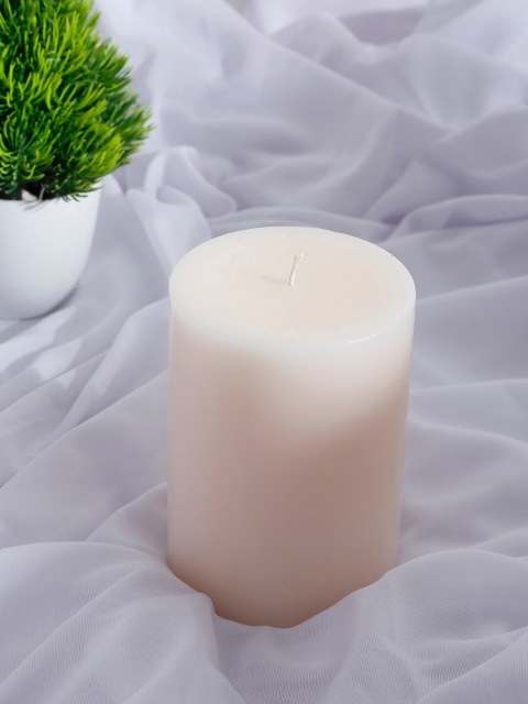

Fabindia Off White Vanilla Fragrance Pillar Candle