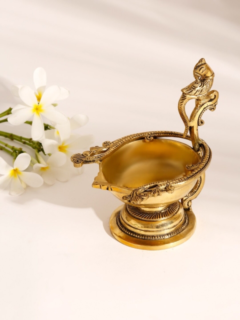 

Fabindia Antique Gold-Toned Mehnoor Casted Diya