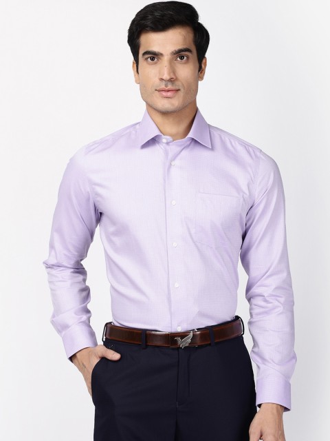 

Blackberrys Men Purple Slim Fit Printed Formal Shirt