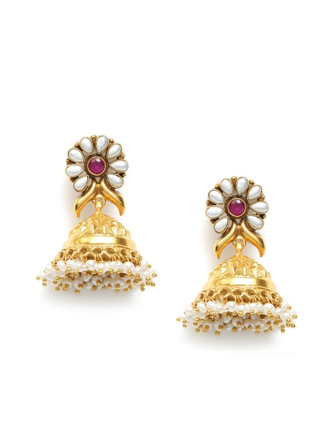 

Fabindia Gold-Plated Contemporary Jhumkas Earrings