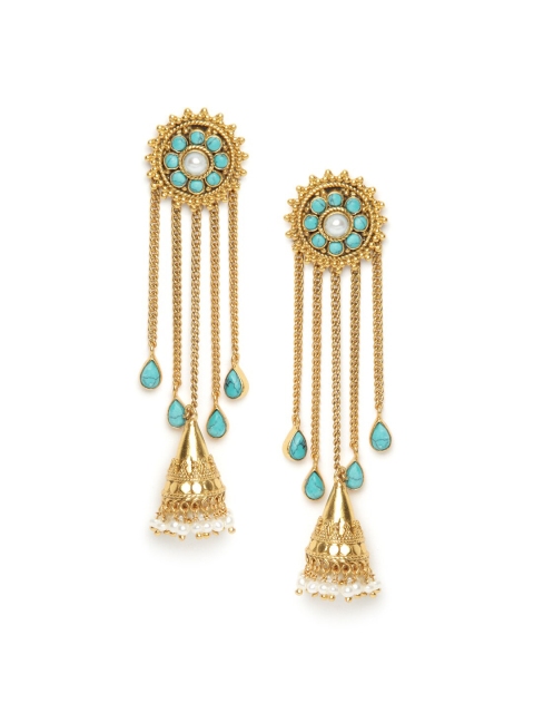 

Fabindia Gold-Toned Contemporary Drop Earrings