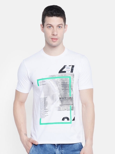 

Monte Carlo Men White Printed T-shirt