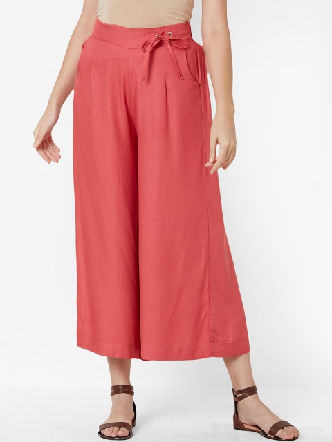 

ZOLA Women Peach-Coloured Culottes Trousers