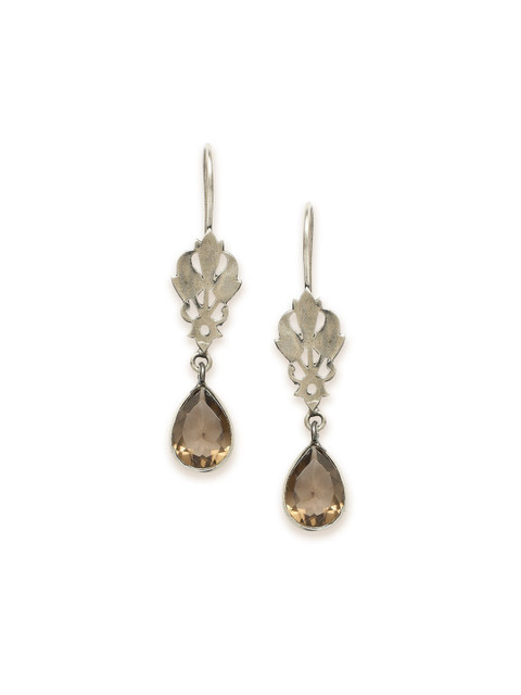 

Fabindia Silver-Toned Contemporary Drop Earrings
