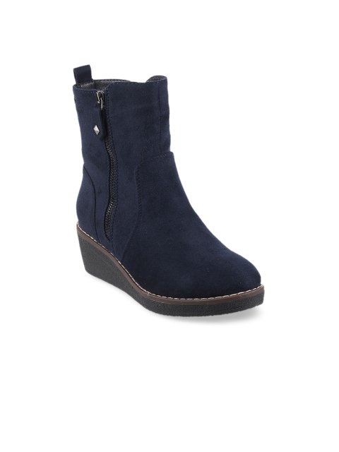 

Metro Blue Wedge Mid-Top Heeled Boots