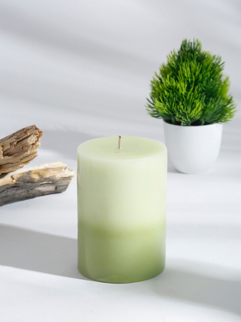

Fabindia Green Pillar Wax Fragrance Candle