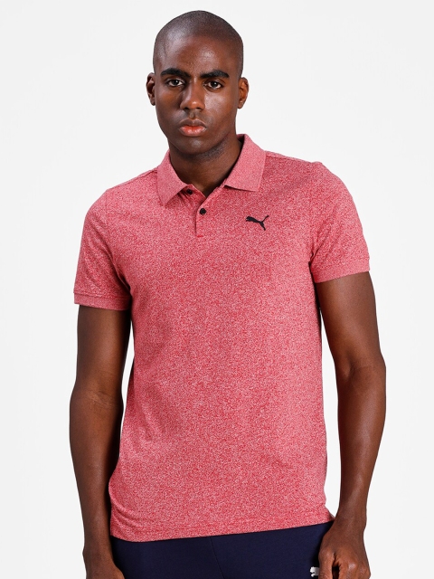 

Puma Men Red Polo Collar Everfresh Grindle T-shirt