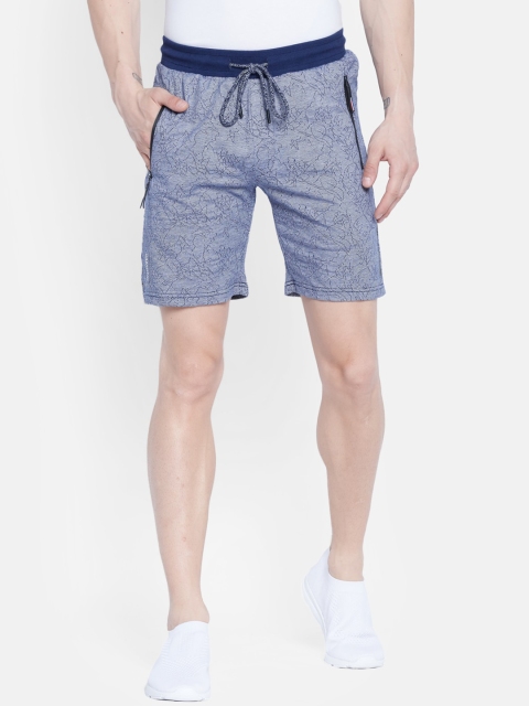 

Monte Carlo Men Blue Mid-Rise Regular Shorts