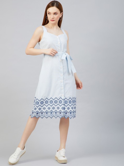 

Marie Claire Blue A-Line Dress