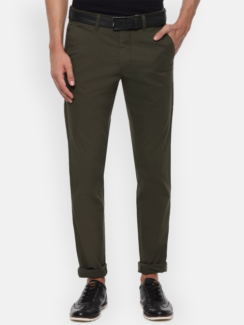 

Van Heusen Sport Men Olive Green Slim Fit Trousers