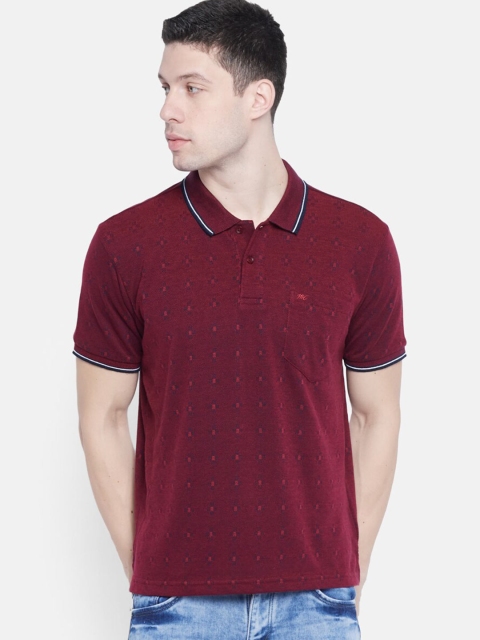 

Monte Carlo Men Maroon Polo Collar T-shirt
