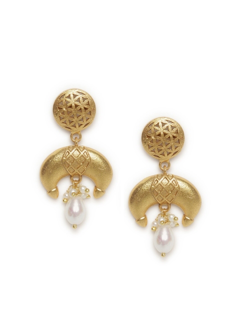 

Fabindia Gold-Toned Contemporary Drop Earrings
